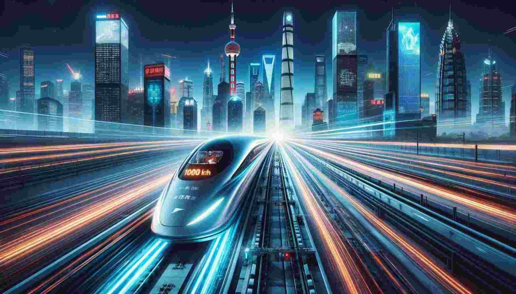 الصين تحطم الأرقام القياسية بإطلاق قطار T-Flight الجيل الجديد من النقل بسرعة فائقة تجاوز 1000 كمس! اكتشف التفاصيل الآن. #TFlight #قطارالمستقبل